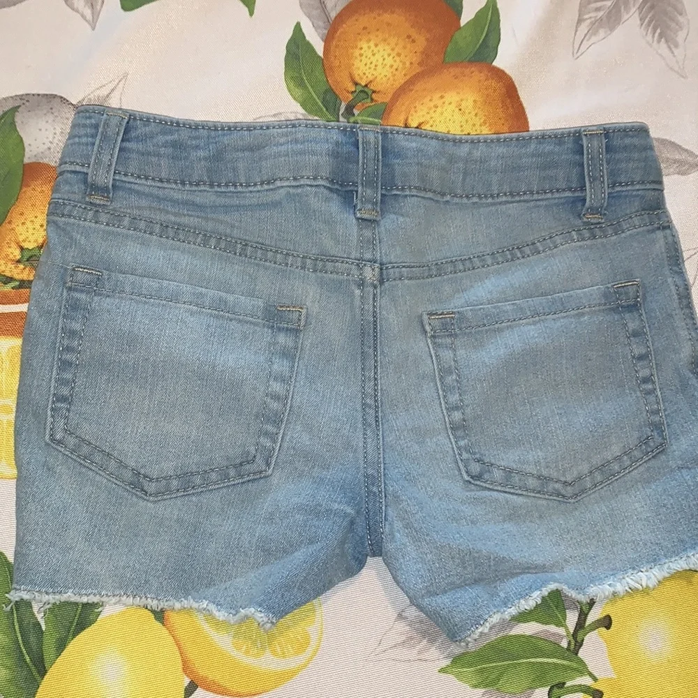 Gap Dark Wash Rolled Bottom & Cherokee Light Wash Cut Off Jean Shorts sz 8